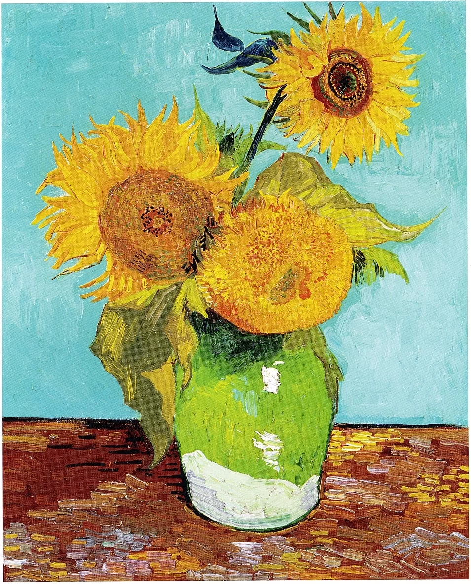   281-Vincent van Gogh-Vaso ccon tre girasoli, 1888